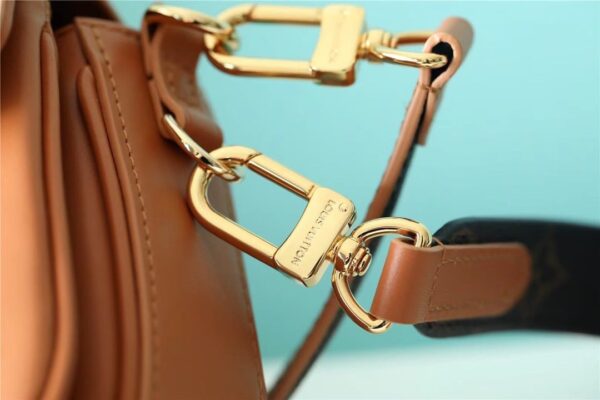 1:1 Replica Louis Vuitton LV Swing Monogram Hazelnut Brown Luxury Bag For Women M20396 - 24cm/9.4in