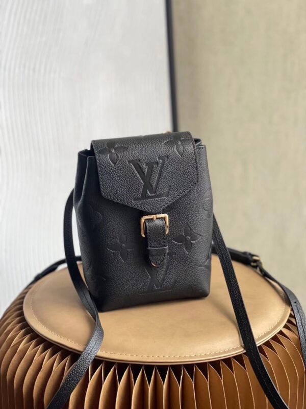 1:1 Replica Louis Vuitton LV Tiny Backpack Monogram Empreinte Leather Luxury Bag For Women M80596 - 19cm