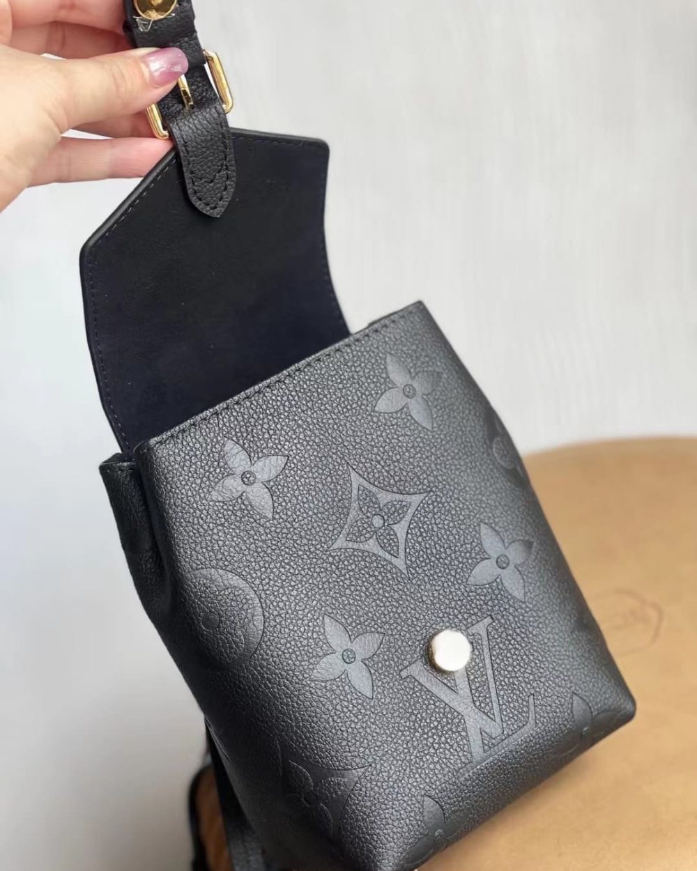 1:1 Replica Louis Vuitton LV Tiny Backpack Monogram Empreinte Leather Luxury Bag For Women M80596 - 19cm