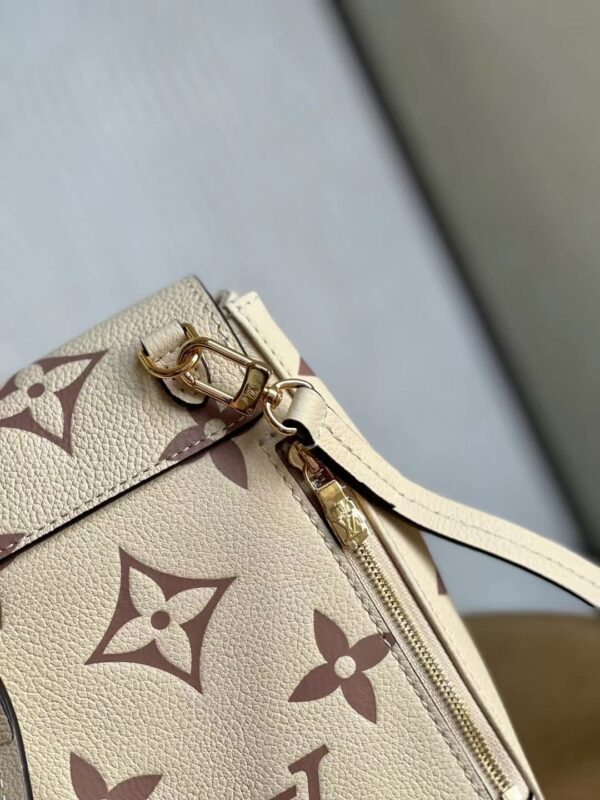 1:1 Replica Louis Vuitton LV Tiny Backpack Bicolor Monogram Empreinte Leather In Cream Luxury Bag For Women - 19cm