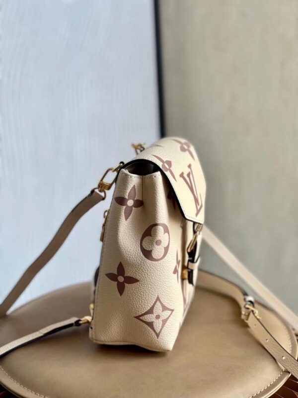 1:1 Replica Louis Vuitton LV Tiny Backpack Bicolor Monogram Empreinte Leather In Cream Luxury Bag For Women - 19cm