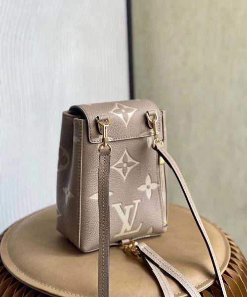 1:1 Replica Louis Vuitton LV Tiny Backpack Bicolor Monogram Empreinte Leather Luxury Bag For Women M80738 - 19cm