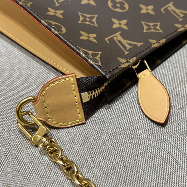 1:1 Replica Louis Vuitton LV Toiletry Pouch On Chain 26 Practical Bag Monogram Unique Bag for Men M81412 - 25 cm/ 9.8 in