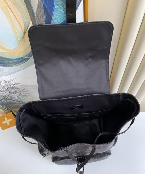 1:1 Replica Louis Vuitton LV Backpack Trio Monogram Eclipse Canvas Black By Virgil Abloh Unique Bag For Men M45538 - 44cm