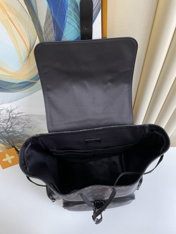 1:1 Replica Louis Vuitton LV Backpack Trio Monogram Eclipse Canvas Black By Virgil Abloh Unique Bag For Men M45538 - 44cm