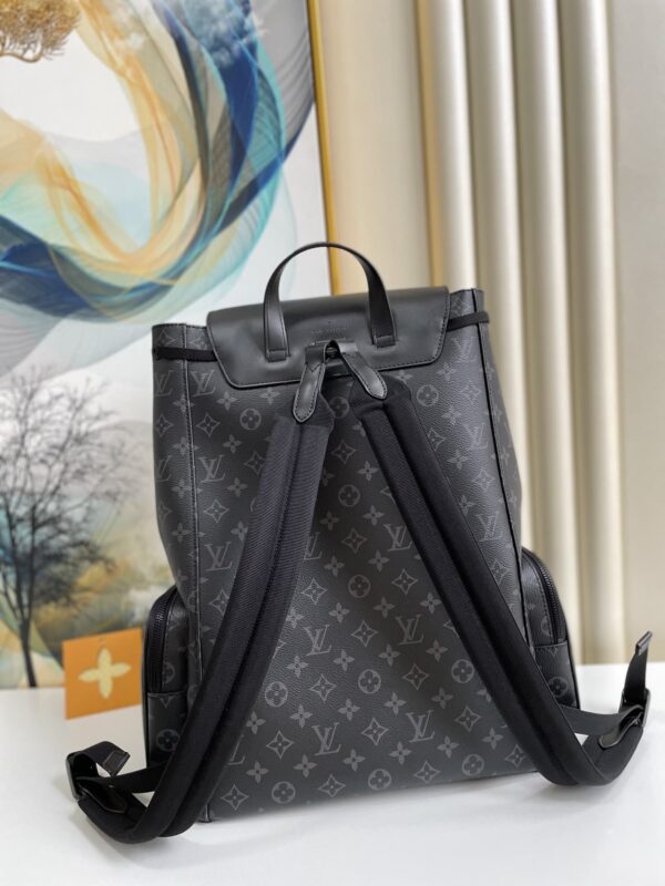 1:1 Replica Louis Vuitton LV Backpack Trio Monogram Eclipse Canvas Black By Virgil Abloh Unique Bag For Men M45538 - 44cm