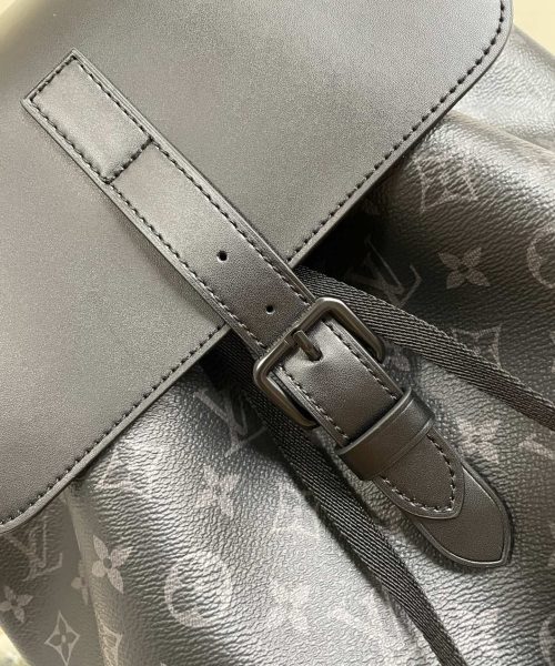 1:1 Replica Louis Vuitton LV Backpack Trio Monogram Eclipse Canvas Black By Virgil Abloh Unique Bag For Men M45538 - 44cm
