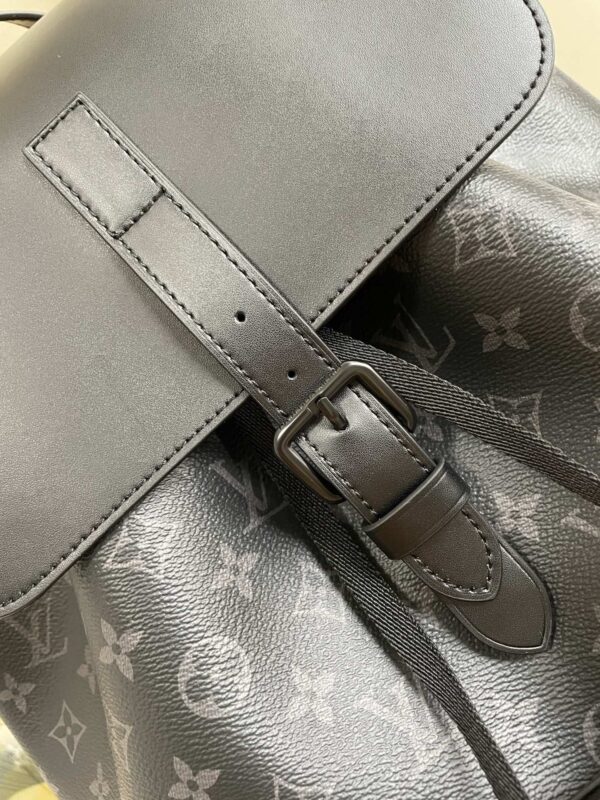 1:1 Replica Louis Vuitton LV Backpack Trio Monogram Eclipse Canvas Black By Virgil Abloh Unique Bag For Men M45538 - 44cm