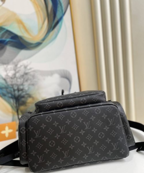1:1 Replica Louis Vuitton LV Backpack Trio Monogram Eclipse Canvas Black By Virgil Abloh Unique Bag For Men M45538 - 44cm