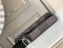 1:1 Replica Louis Vuitton LV Trio Messenger Damier Graphite Black Unique Bag For Men N50017 - 9.8in/25cm