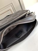 1:1 Replica Louis Vuitton LV Trio Messenger Damier Graphite Black Unique Bag For Men N50017 - 9.8in/25cm