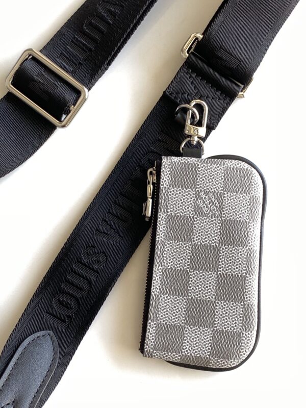1:1 Replica Louis Vuitton LV Trio Messenger Damier Graphite Plaster Unique Bag For Men - 9.8in/25cm