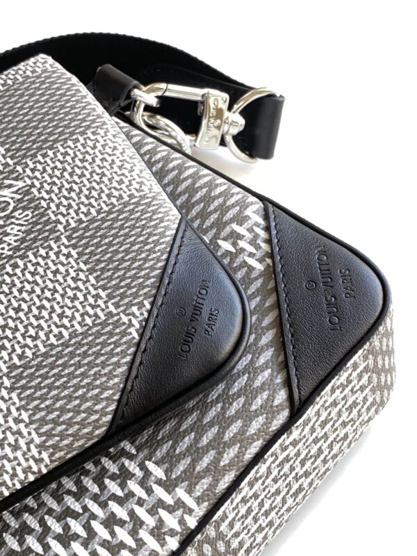 1:1 Replica Louis Vuitton LV Trio Messenger Damier Graphite Plaster Unique Bag For Men - 9.8in/25cm