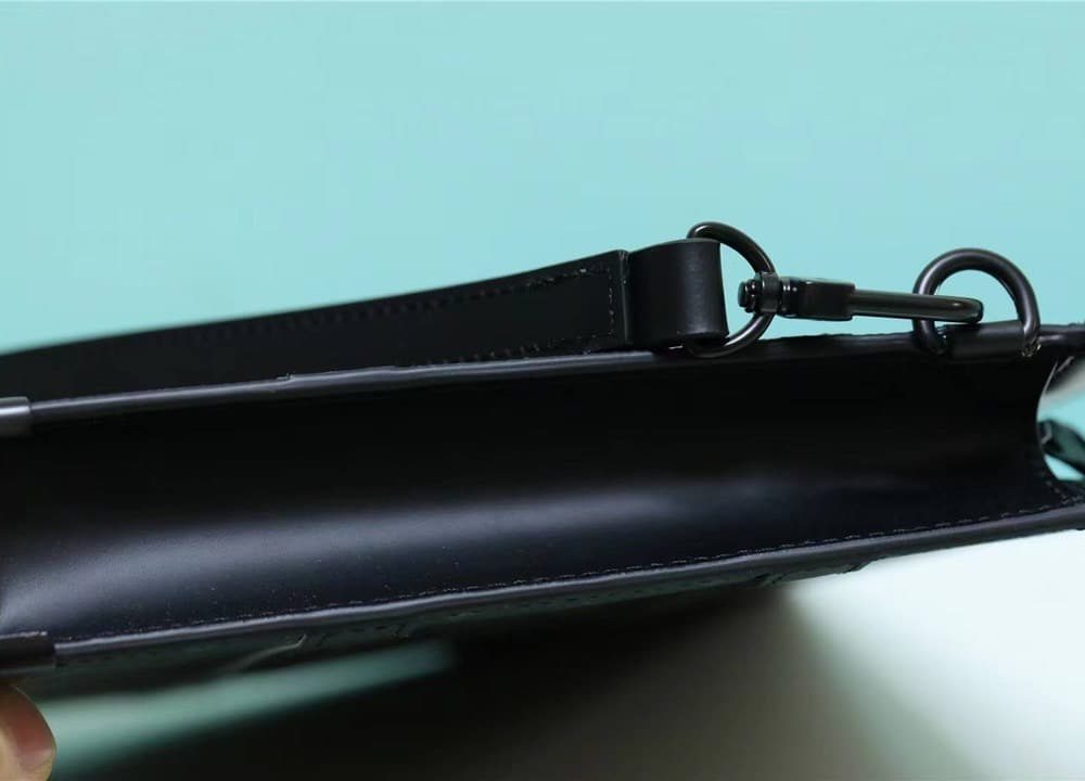 1:1 Replica Louis Vuitton LV Trunk Pouch Monogram Eclipse Canvas Black Unique Bag For Men M45937 - 28cm