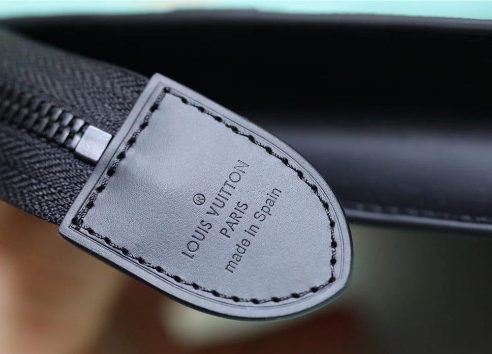 1:1 Replica Louis Vuitton LV Trunk Pouch Monogram Eclipse Canvas Black Unique Bag For Men M45937 - 28cm