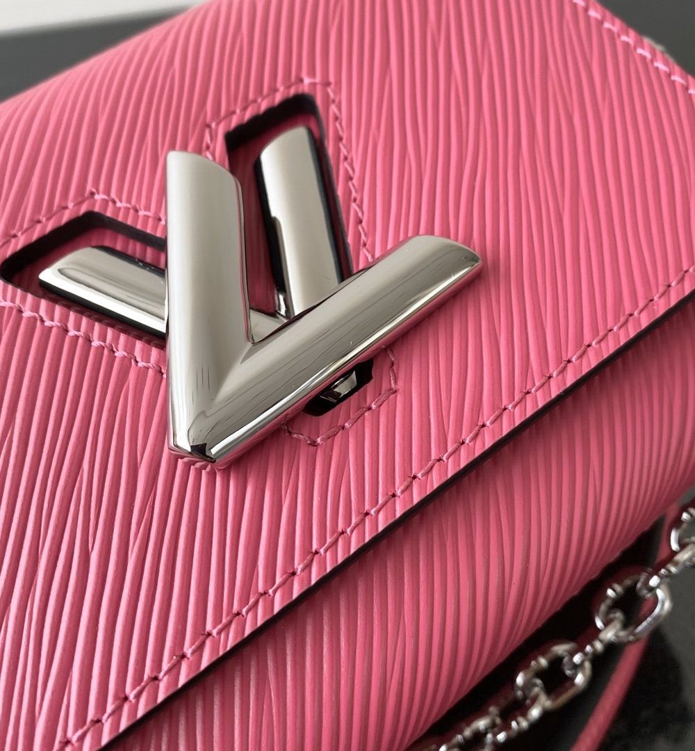 1:1 Replica Louis Vuitton LV Twist Mini Epi Pink Luxury Bag For Women M56120 - 6.1in/15.5cm
