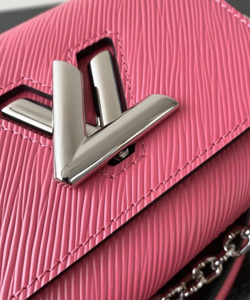1:1 Replica Louis Vuitton LV Twist Mini Epi Pink Luxury Bag For Women M56120 - 6.1in/15.5cm