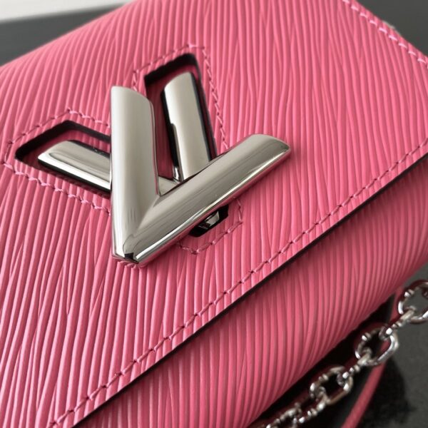 1:1 Replica Louis Vuitton LV Twist Mini Epi Pink Luxury Bag For Women M56120 - 6.1in/15.5cm