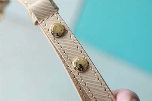 1:1 Replica Louis Vuitton LV Twist MM Bag Epi Beige/ Light Pink Luxury Bag For Women - 9.1in/23cm