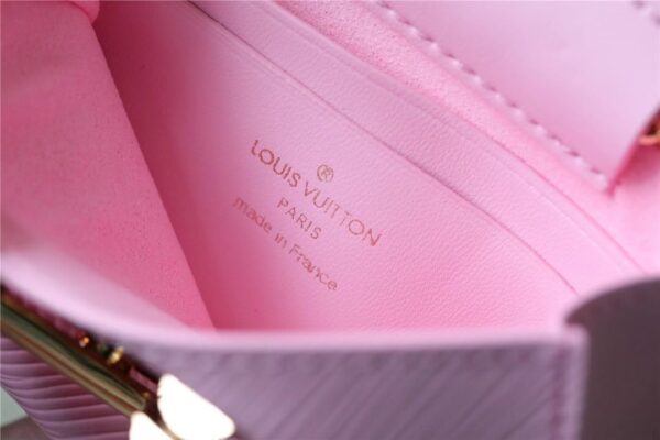 1:1 Replica Louis Vuitton LV Twist MM Bag Epi Beige/ Light Pink Luxury Bag For Women - 9.1in/23cm