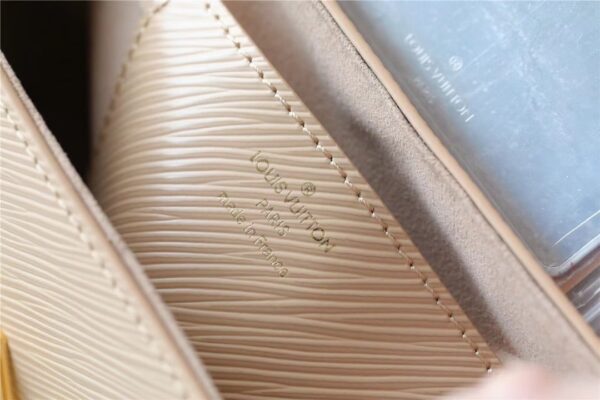 1:1 Replica Louis Vuitton LV Twist MM Bag Epi Beige/ Light Pink Luxury Bag For Women - 9.1in/23cm