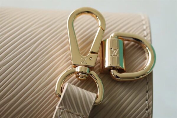 1:1 Replica Louis Vuitton LV Twist MM Bag Epi Beige/ Light Pink Luxury Bag For Women - 9.1in/23cm