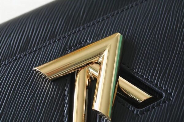 1:1 Replica Louis Vuitton LV Twist MM Epi Black Luxury Bag For Women M59887 - 9.1in/23cm