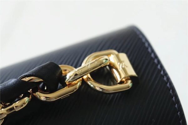 1:1 Replica Louis Vuitton LV Twist MM Epi Black Luxury Bag For Women M59887 - 9.1in/23cm