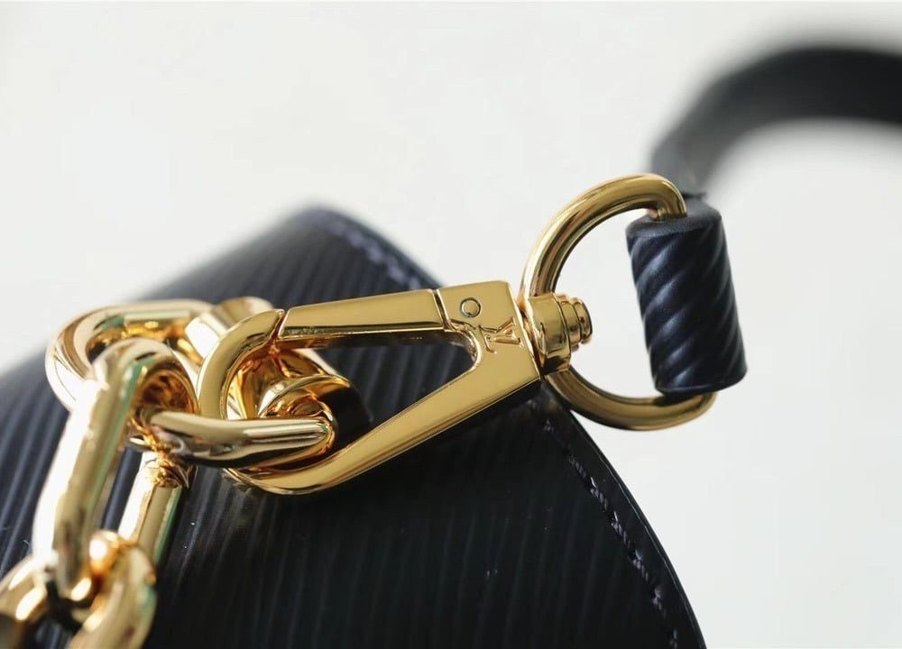 1:1 Replica Louis Vuitton LV Twist MM Epi Black Luxury Bag For Women M59887 - 9.1in/23cm