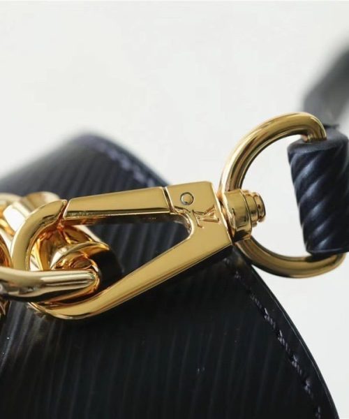 1:1 Replica Louis Vuitton LV Twist MM Epi Black Luxury Bag For Women M59887 - 9.1in/23cm