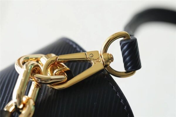 1:1 Replica Louis Vuitton LV Twist MM Epi Black Luxury Bag For Women M59887 - 9.1in/23cm