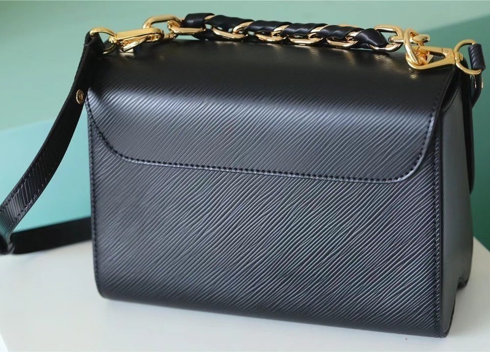 1:1 Replica Louis Vuitton LV Twist MM Epi Black Luxury Bag For Women M59887 - 9.1in/23cm