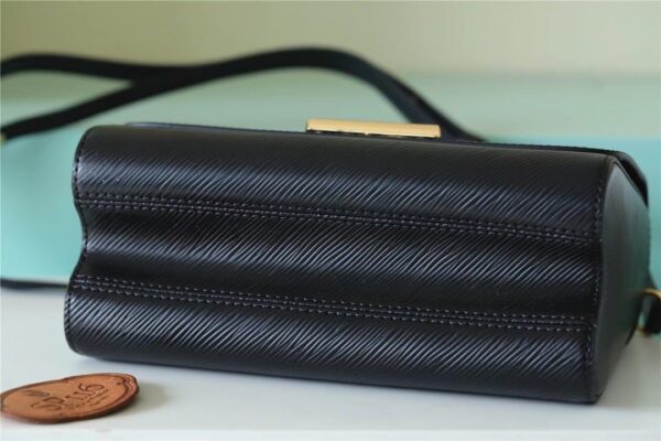 1:1 Replica Louis Vuitton LV Twist MM Epi Black Luxury Bag For Women M59887 - 9.1in/23cm