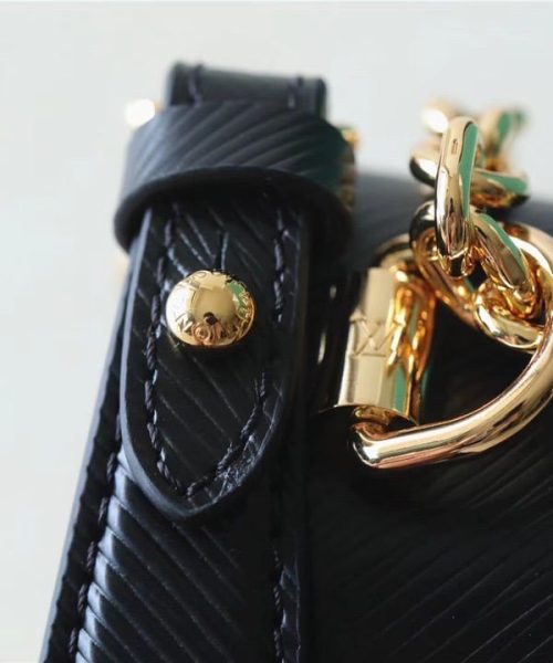 1:1 Replica Louis Vuitton LV Twist MM Epi Black Luxury Bag For Women - 9.1in/23cm
