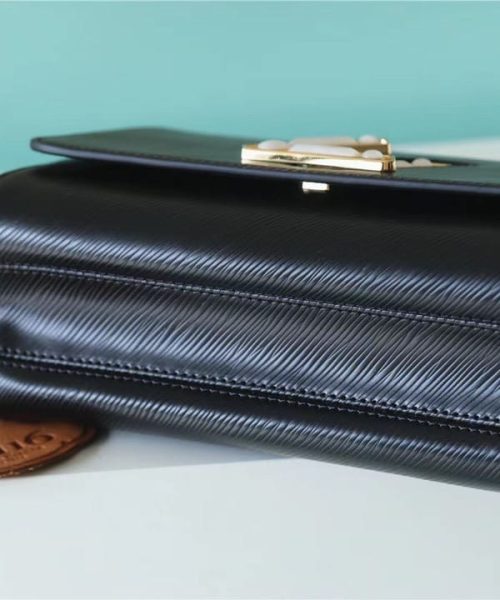 1:1 Replica Louis Vuitton LV Twist MM Epi Black Luxury Bag For Women - 9.1in/23cm