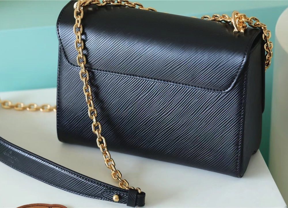 1:1 Replica Louis Vuitton LV Twist MM Epi Black Luxury Bag For Women - 9.1in/23cm