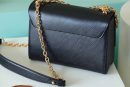 1:1 Replica Louis Vuitton LV Twist MM Epi Black Luxury Bag For Women - 9.1in/23cm
