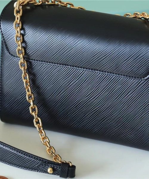 1:1 Replica Louis Vuitton LV Twist MM Epi Black Luxury Bag For Women - 9.1in/23cm