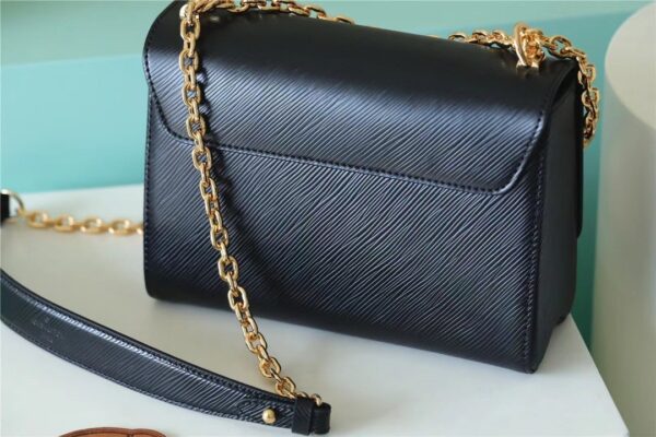 1:1 Replica Louis Vuitton LV Twist MM Epi Black Luxury Bag For Women - 9.1in/23cm
