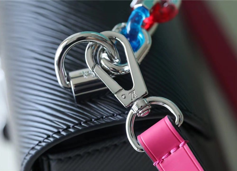 1:1 Replica Louis Vuitton LV Twist MM Epi Black Luxury Bag For Women - 9.1in/23cm