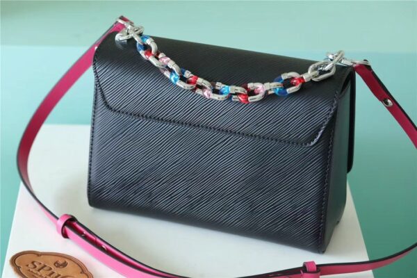 1:1 Replica Louis Vuitton LV Twist MM Epi Black Luxury Bag For Women - 9.1in/23cm