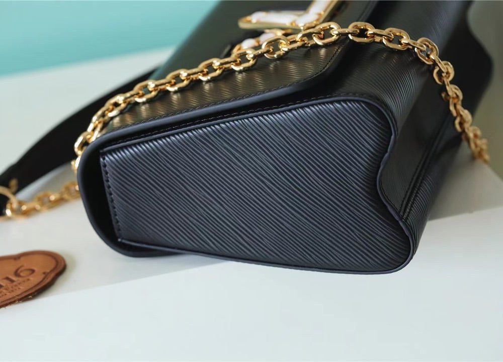1:1 Replica Louis Vuitton LV Twist MM Epi Black Luxury Bag For Women - 9.1in/23cm