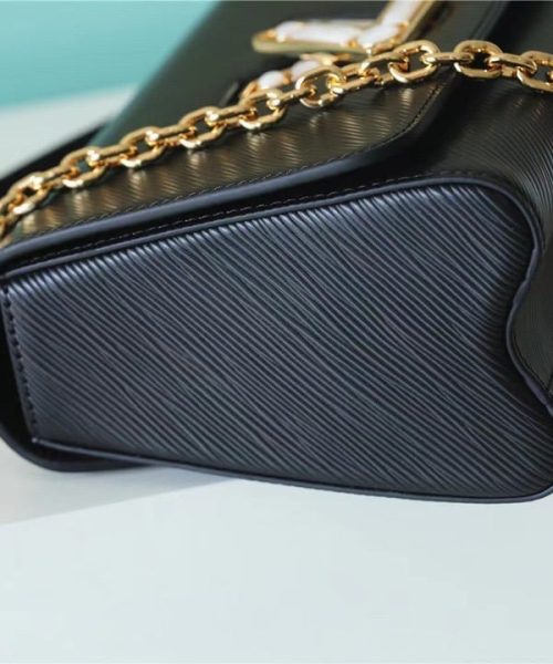 1:1 Replica Louis Vuitton LV Twist MM Epi Black Luxury Bag For Women - 9.1in/23cm