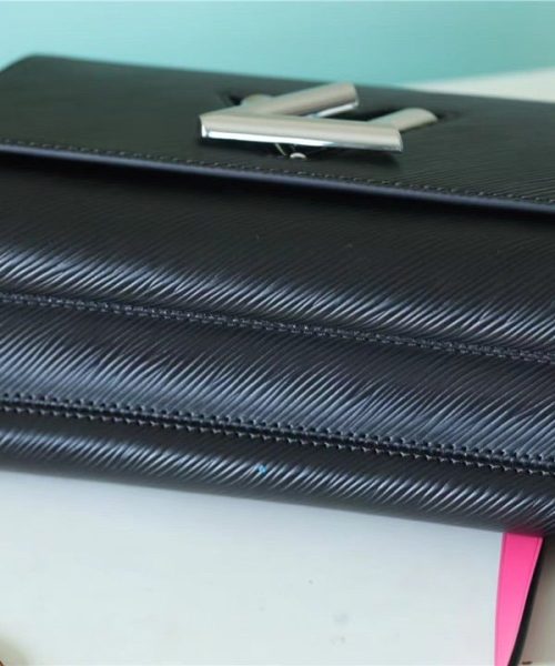 1:1 Replica Louis Vuitton LV Twist MM Epi Black Luxury Bag For Women - 9.1in/23cm
