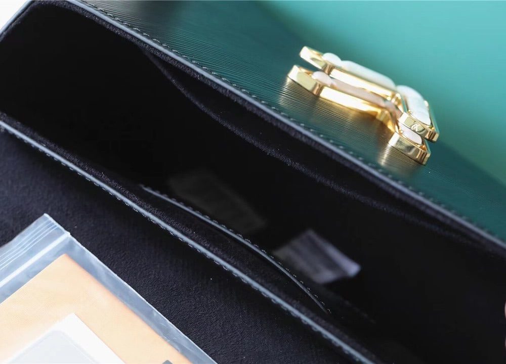 1:1 Replica Louis Vuitton LV Twist MM Epi Black Luxury Bag For Women - 9.1in/23cm