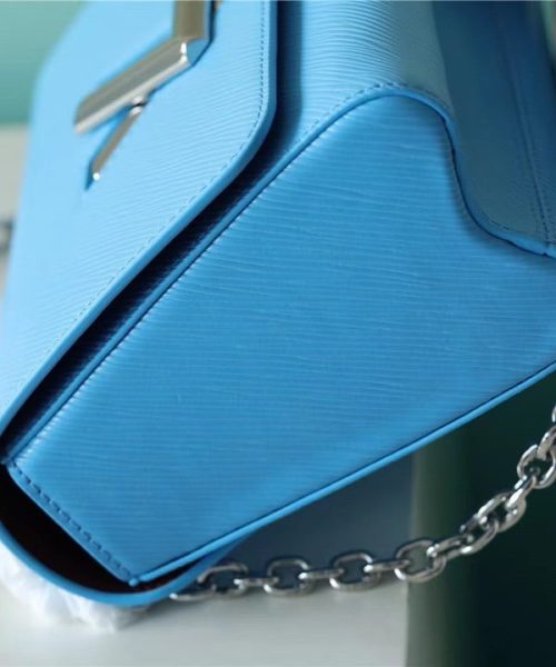 1:1 Replica Louis Vuitton LV Twist MM Epi Blue Luxury Bag For Women - 9.1in/23cm