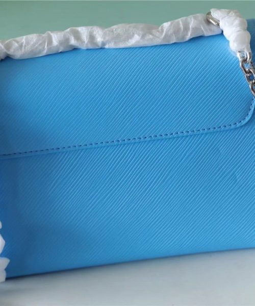 1:1 Replica Louis Vuitton LV Twist MM Epi Blue Luxury Bag For Women - 9.1in/23cm