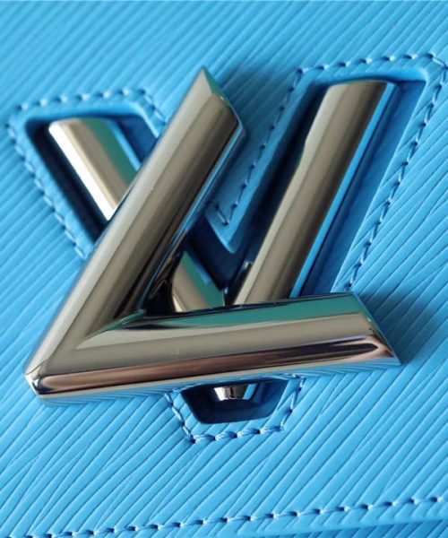 1:1 Replica Louis Vuitton LV Twist MM Epi Blue Luxury Bag For Women - 9.1in/23cm