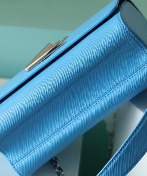 1:1 Replica Louis Vuitton LV Twist MM Epi Blue Luxury Bag For Women - 9.1in/23cm