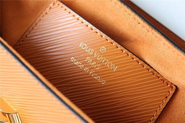 1:1 Replica Louis Vuitton LV Twist MM Epi Gold Miel Brown Luxury Bag For Women M59686 - 9.1in/23cm
